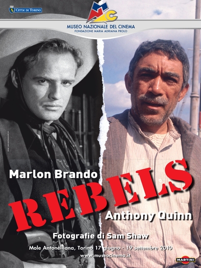 REBELS Marlon Brando e Anthony Quinn. Fotografie di Sam Shaw