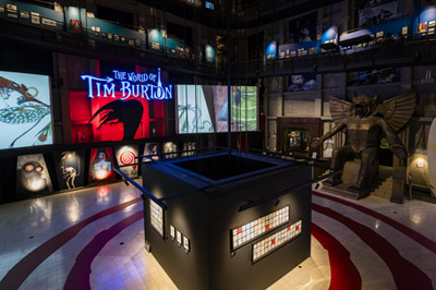 Interno mole mostra di Tim Burton